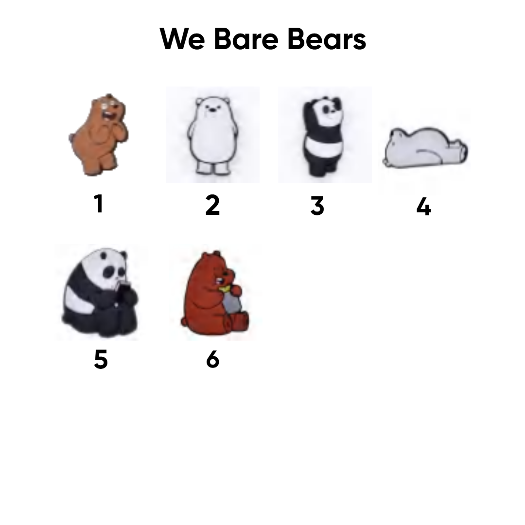 We bare bears  pins