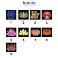 Naruto pins