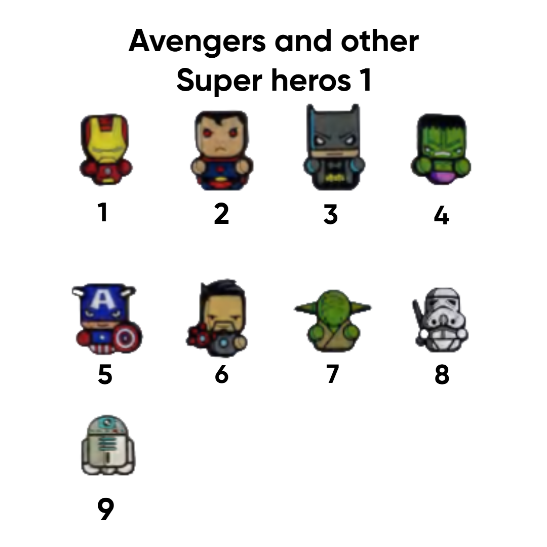 Avengers pins