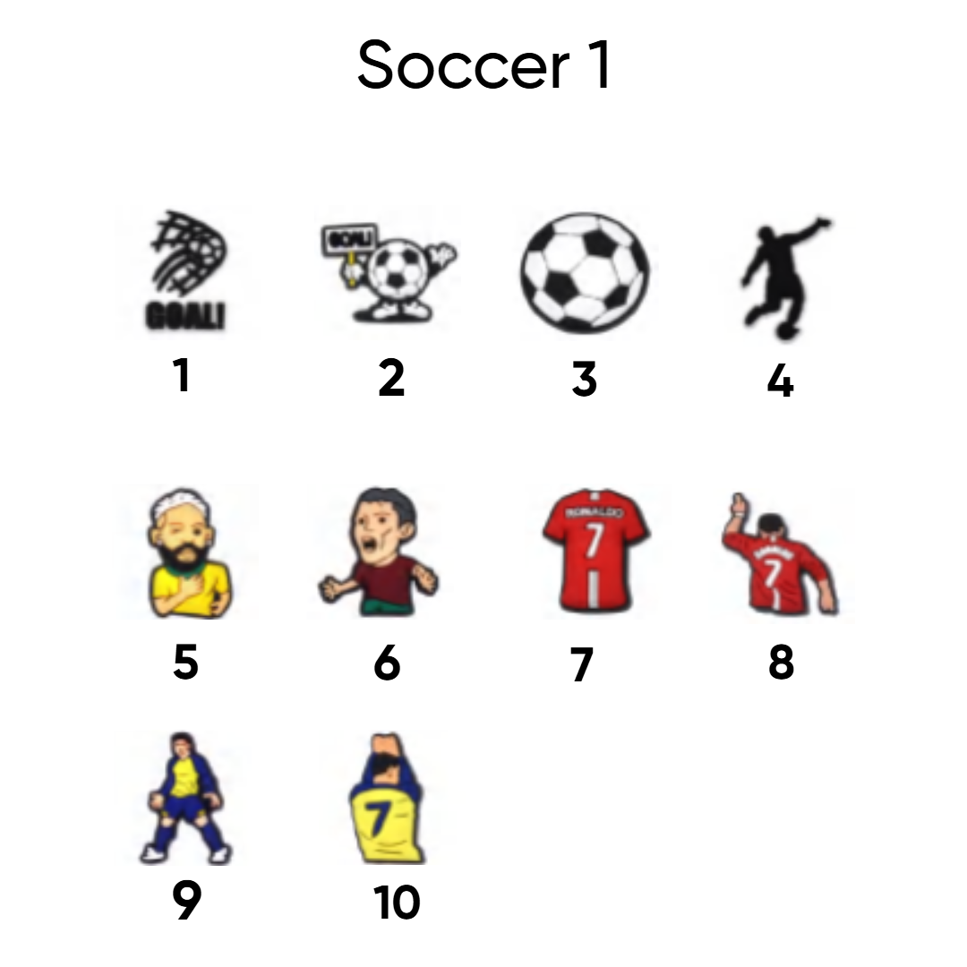Soccer pins