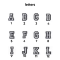 Letters  pins