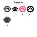 Animal footprints pins