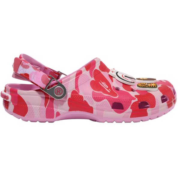 BAPE x Crocs Classic Clog 'ABC Camo - Pink'